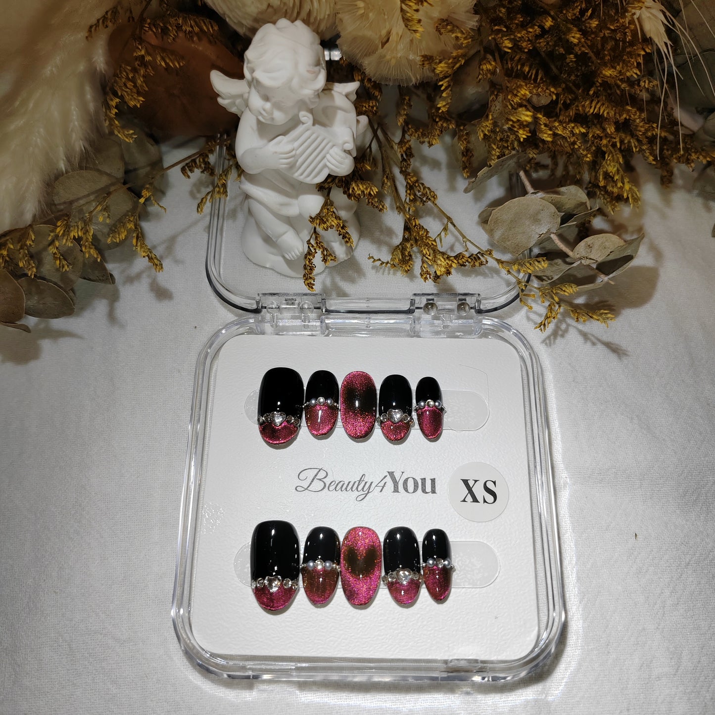 Pink Heart Glam H0042
