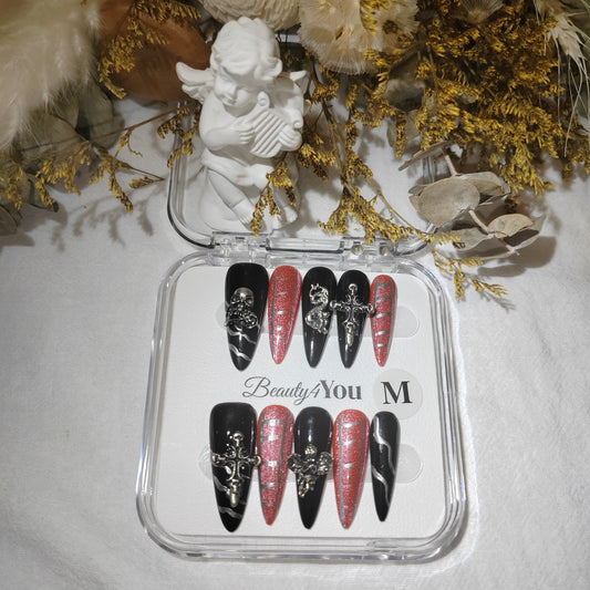 Gothic Red Sparkle H0064