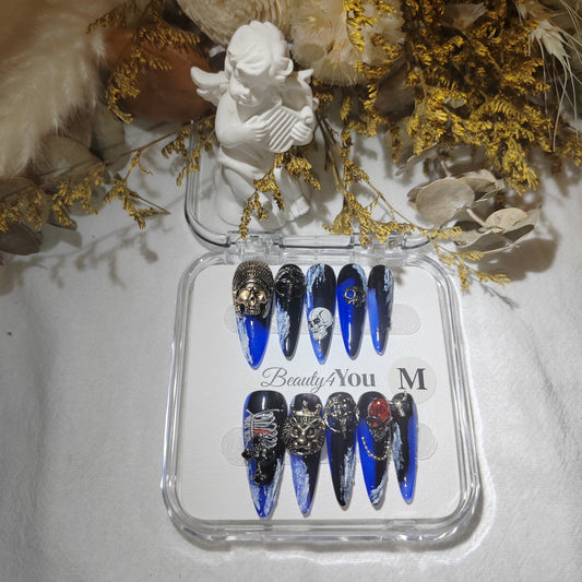 Dark Blue Skull H0097