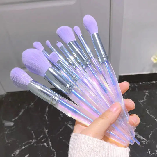 Purple Makeup Brush Set - Beauty4You